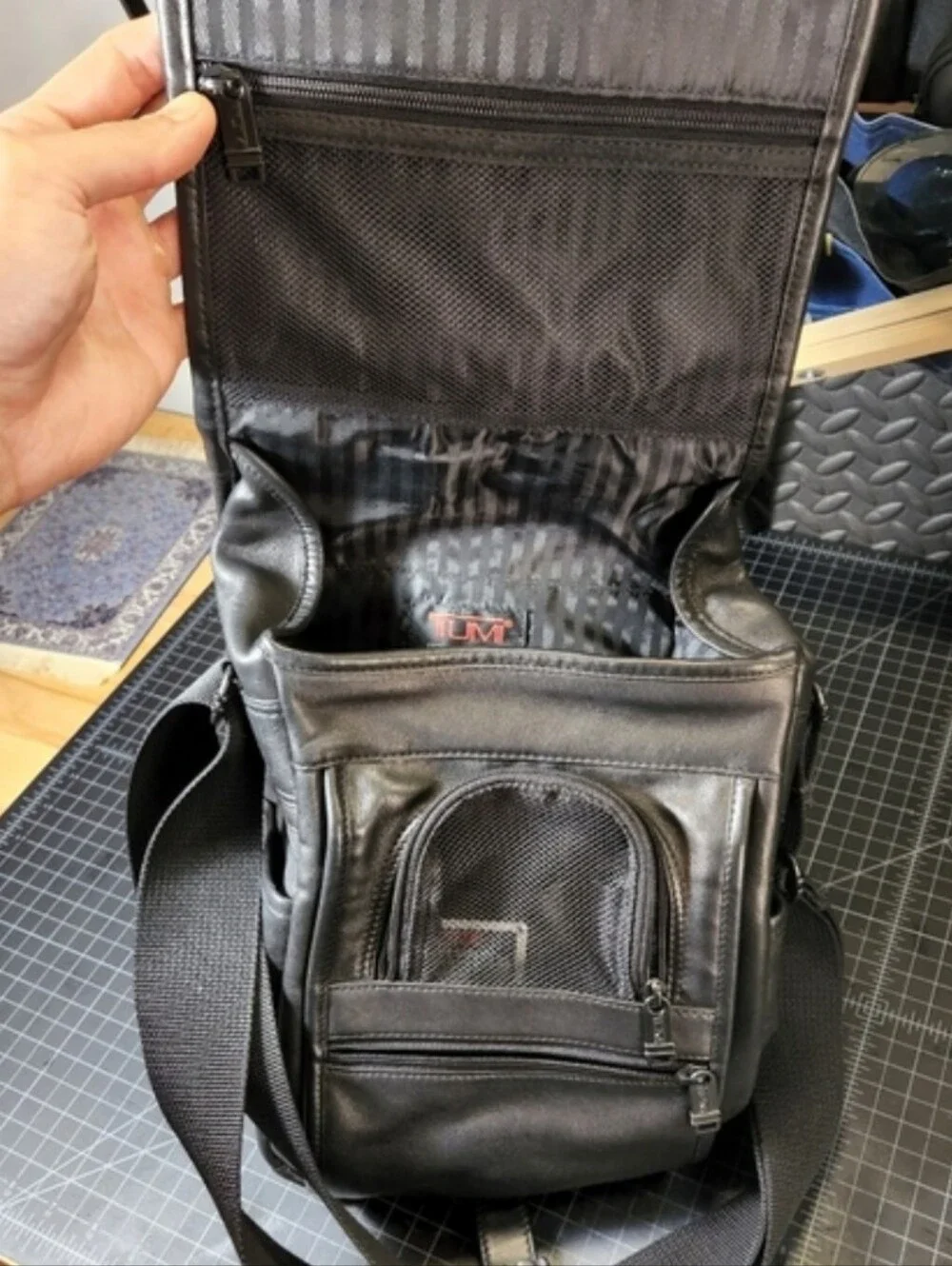 Tumi Nappa Leather Travel Bag